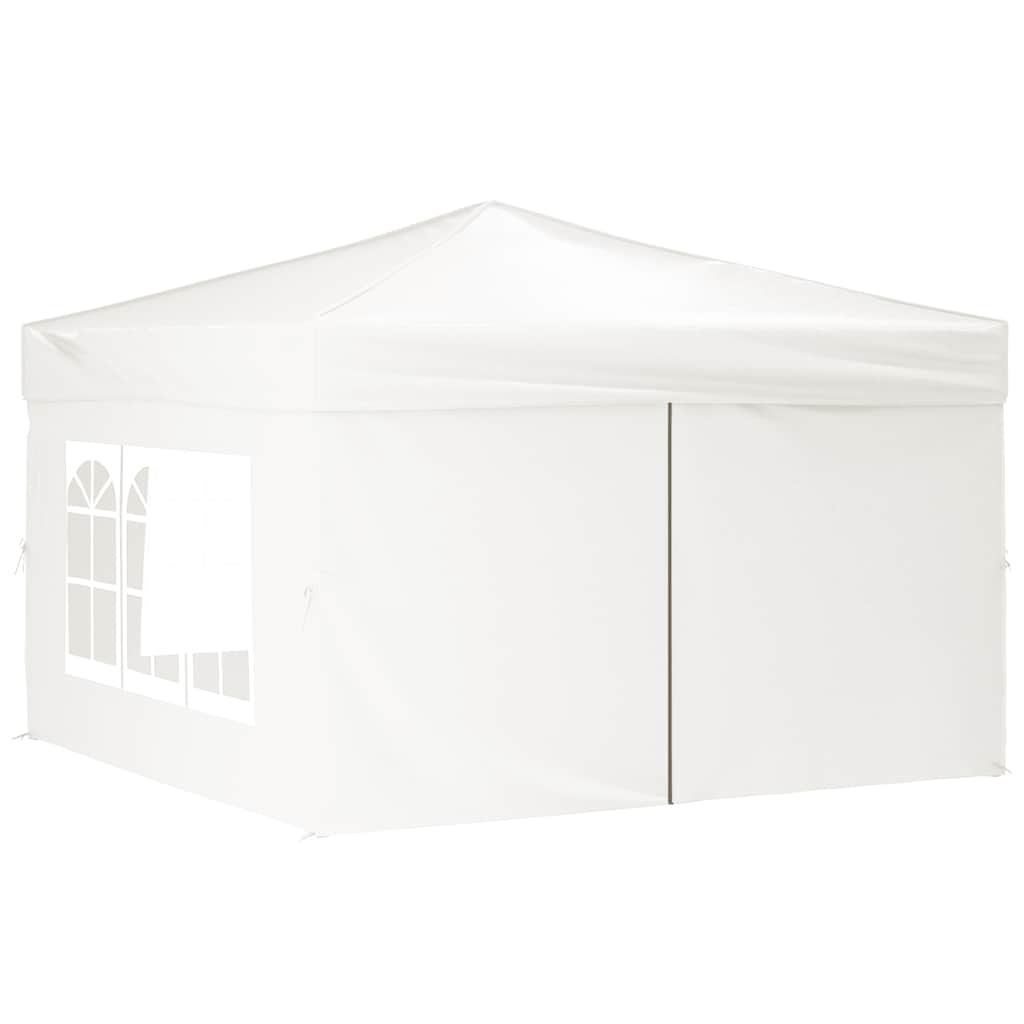 Tenda para festas dobrável com paredes laterais 3x3 m branco