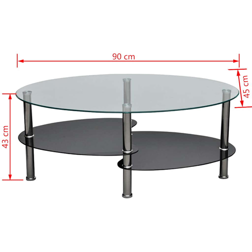 Mesa de centro com design exclusivo, preto