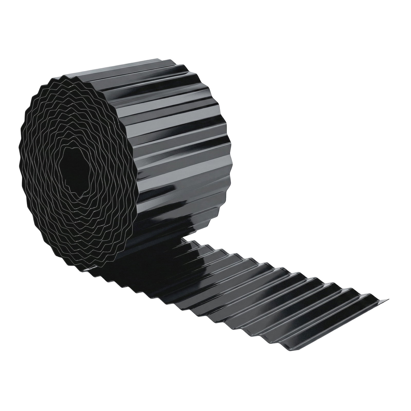 Cerca de jardim metálica 650x20 cm em aço galvanizado resistente para horta pátio terraço relvado cinzento escuro