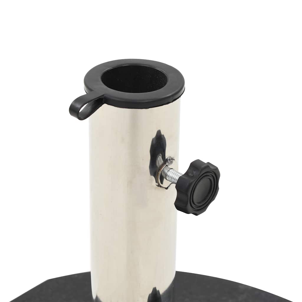 Base de guarda-sol redonda granito 28,5 kg preto