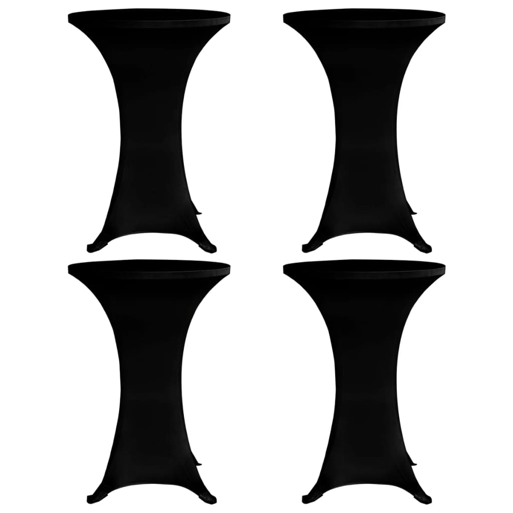 Capa para mesa de pé elástica ø60 cm 4 pcs preto
