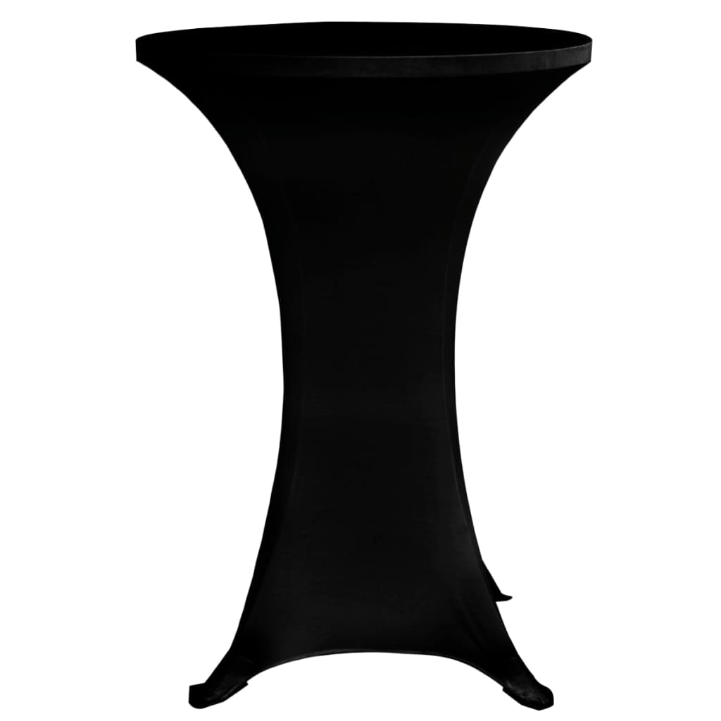 Capa para mesa de pé elástica ø60 cm 4 pcs preto