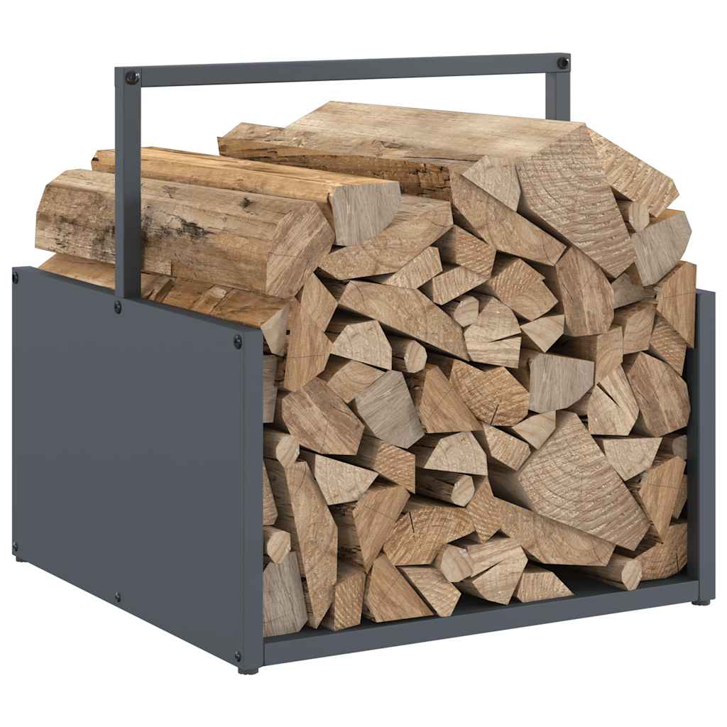 Suporte para lenha 40x40x40 cm aço laminado a frio antracite