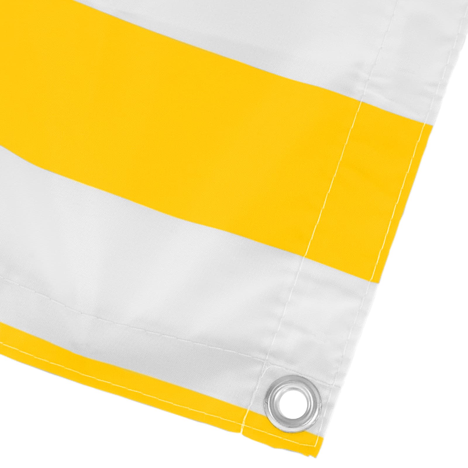 Tela de varanda amarelo e branco 110 x 300 cm tecido oxford