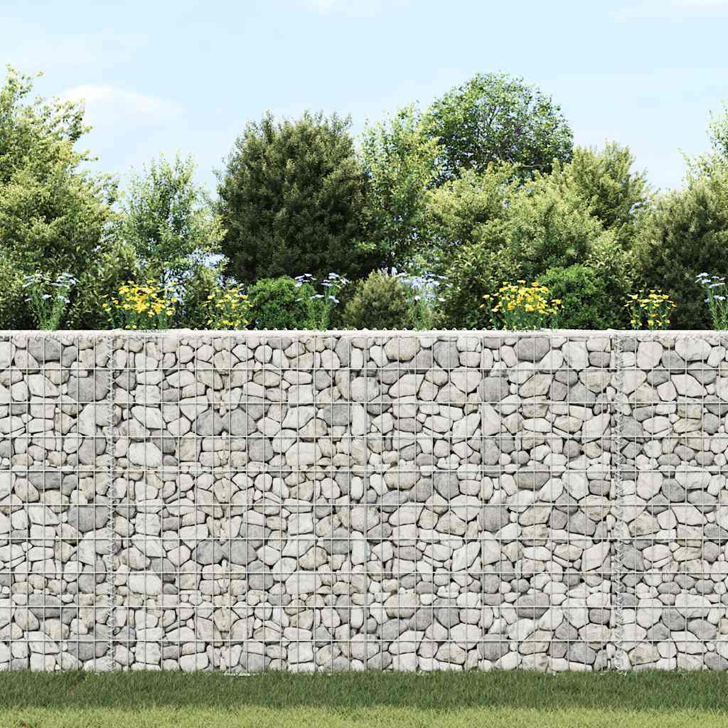 Canteiro elevado/cesto gabião trapézio 150x20x100cm aço galvan.