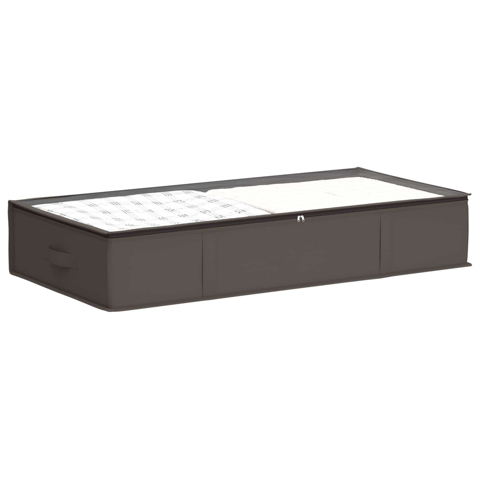 Caixa de armazenamento com janela superior transparente 6 unid.