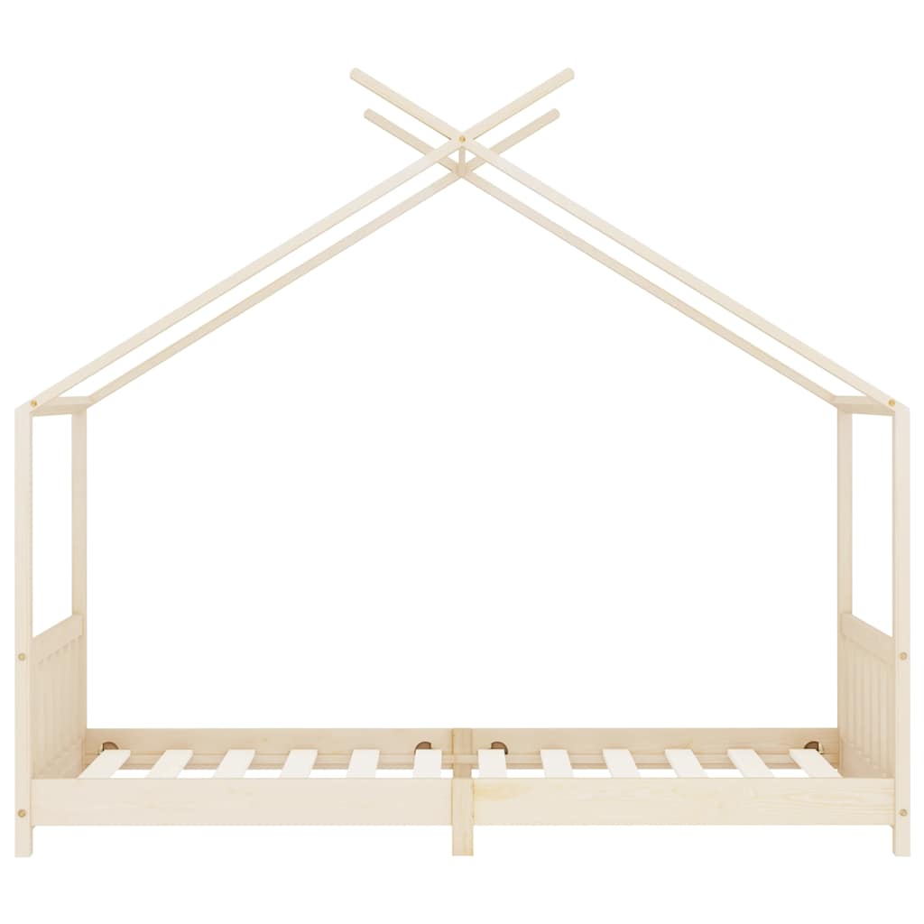 Estrutura de cama para crianças 90x200 cm pinho maciço
