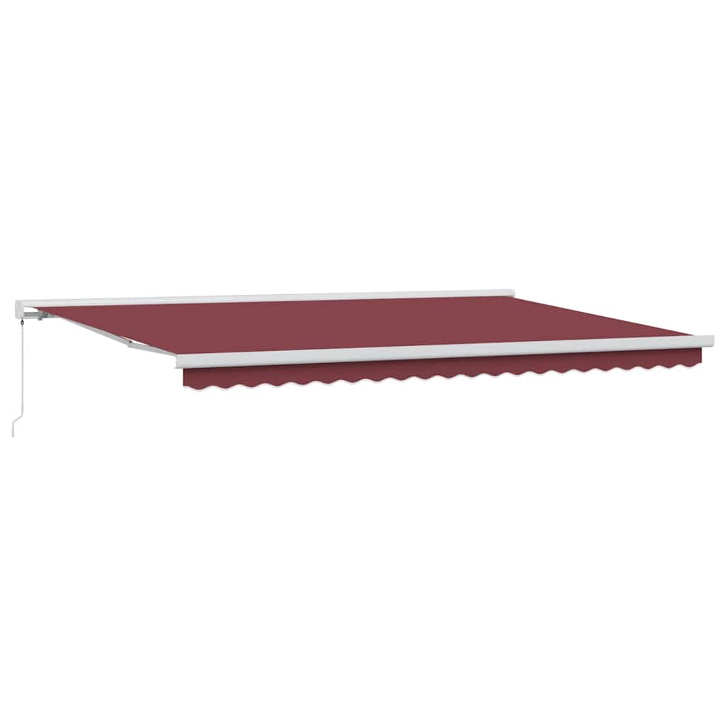 Toldo retrátil manual 500x300 cm bordô