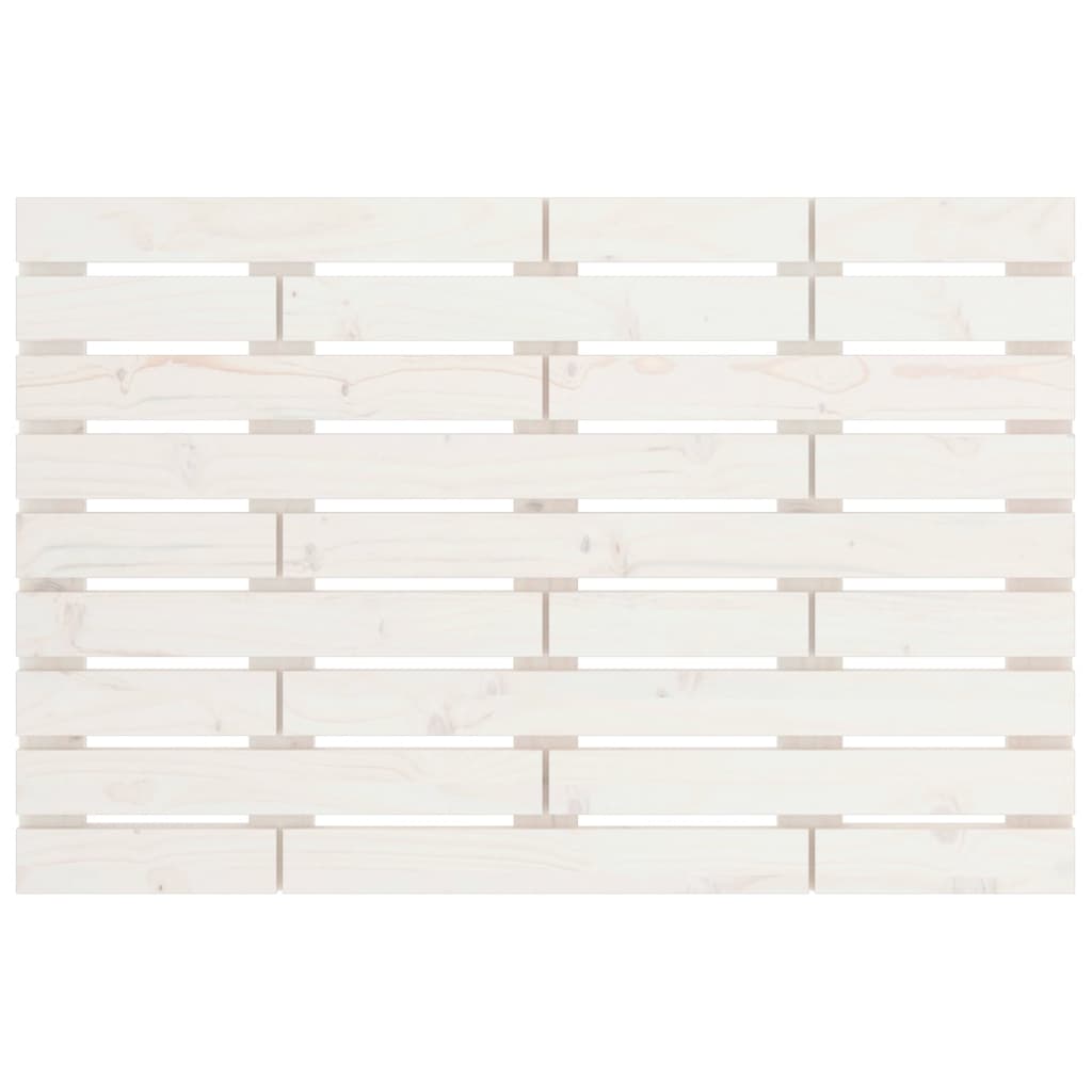 Cabeceira de parede 81x3x63 cm madeira de pinho maciça branco