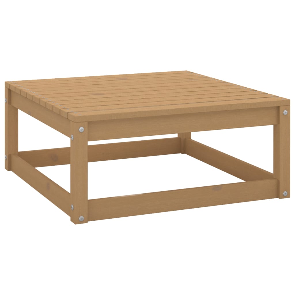 5 Pcs conjunto lounge de jardim c/ almofadões pinho maciço