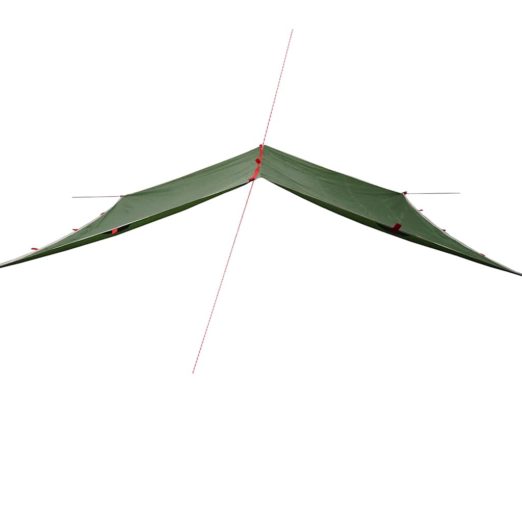 Lona de campismo 360x294 cm impermeável verde