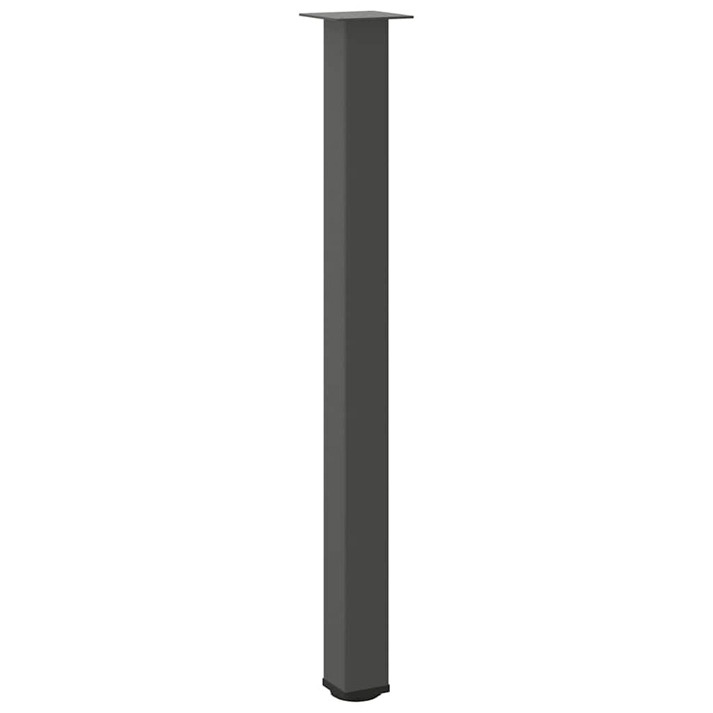 Pés para mesa de bar 4 peças antracite 110-112 cm aço