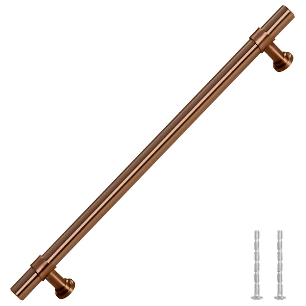 Puxadores para móveis 5 pcs 192 mm aço inoxidável bronze