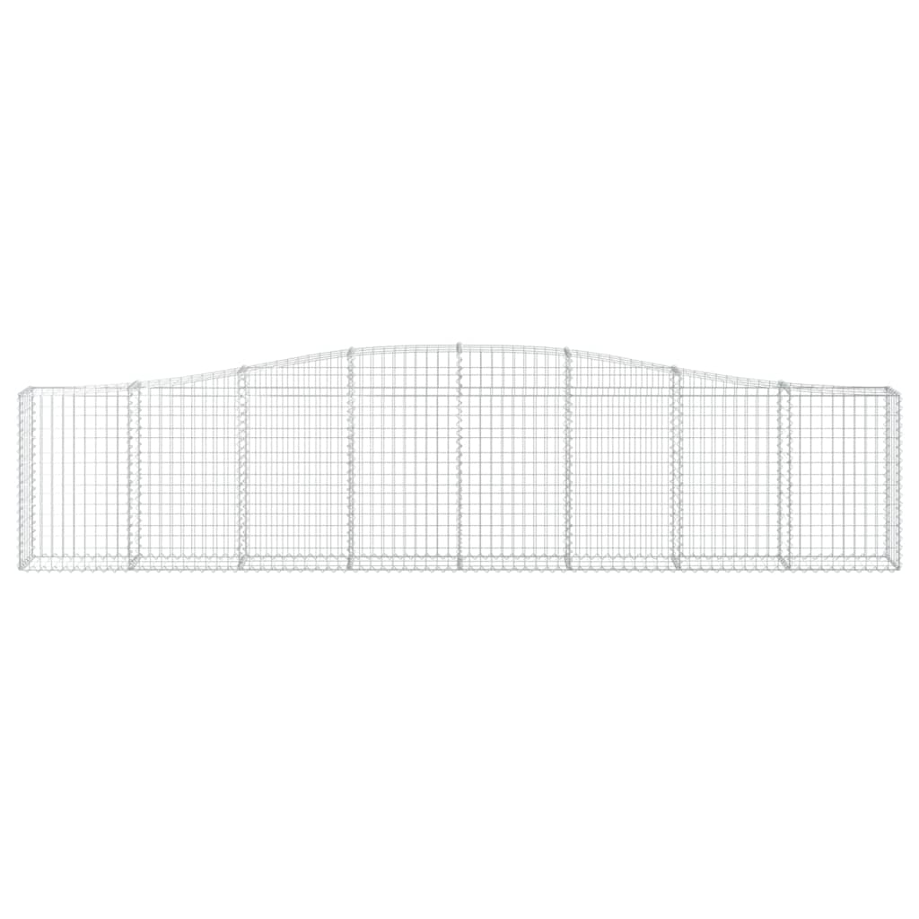 Cestos gabião arqueados 20pcs 400x30x80/100cm ferro galvanizado