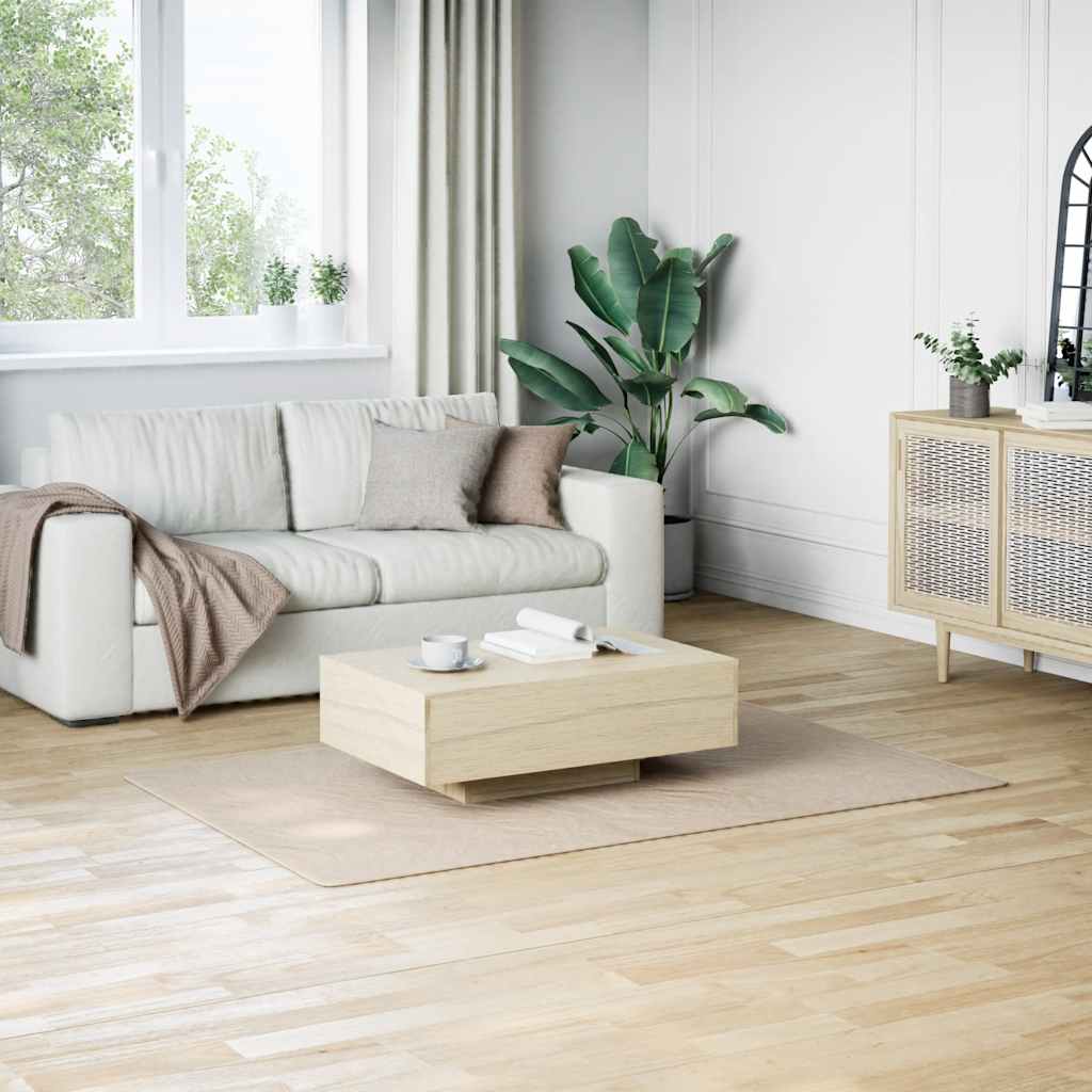 Tapete felpudo bege 120x183 cm poliéster