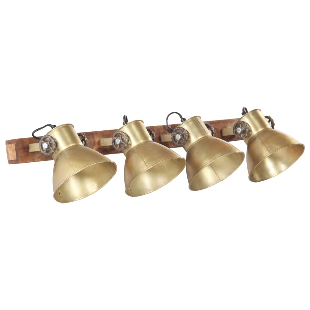 Candeeiro de parede industrial 90x25 cm e27 bronze