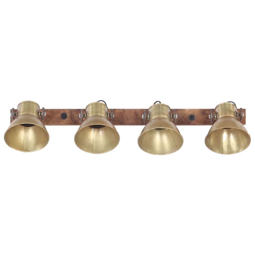 Candeeiro de parede industrial 90x25 cm e27 bronze