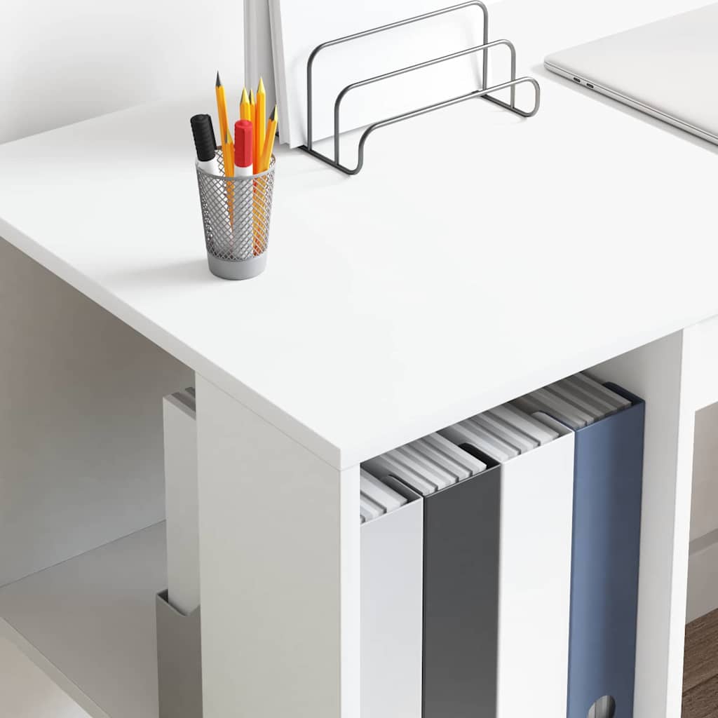 Mesa branco derivados de madeira 130 x 50,5 x 75 cm