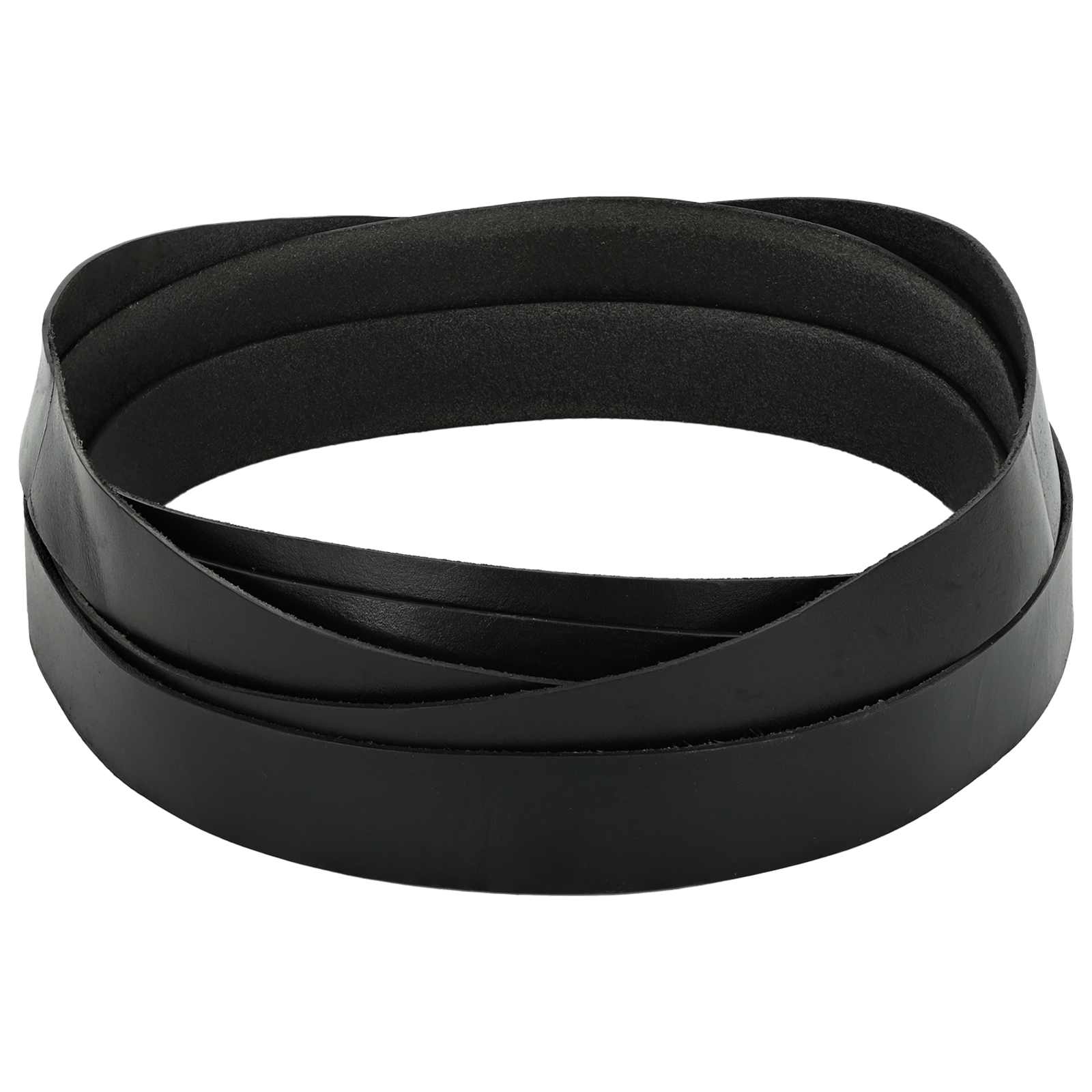 Pulseira de couro preto 500 x 2,5 cm couro