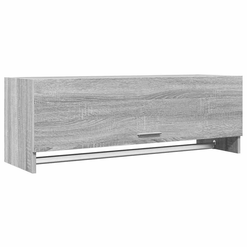 Roupeiro 100x32,5x35 cm derivados de madeira cinzento cimento