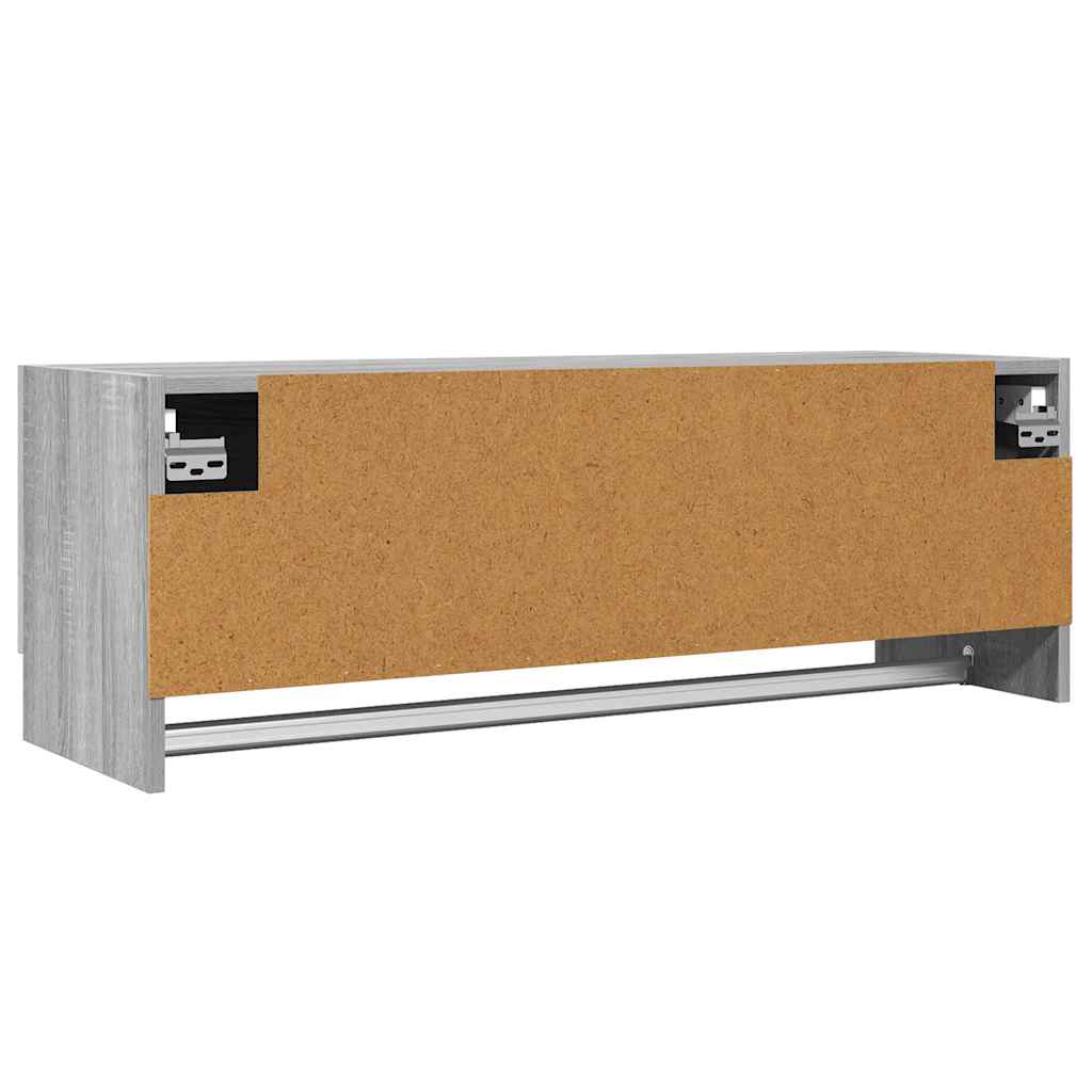 Roupeiro 100x32,5x35 cm derivados de madeira cinzento cimento