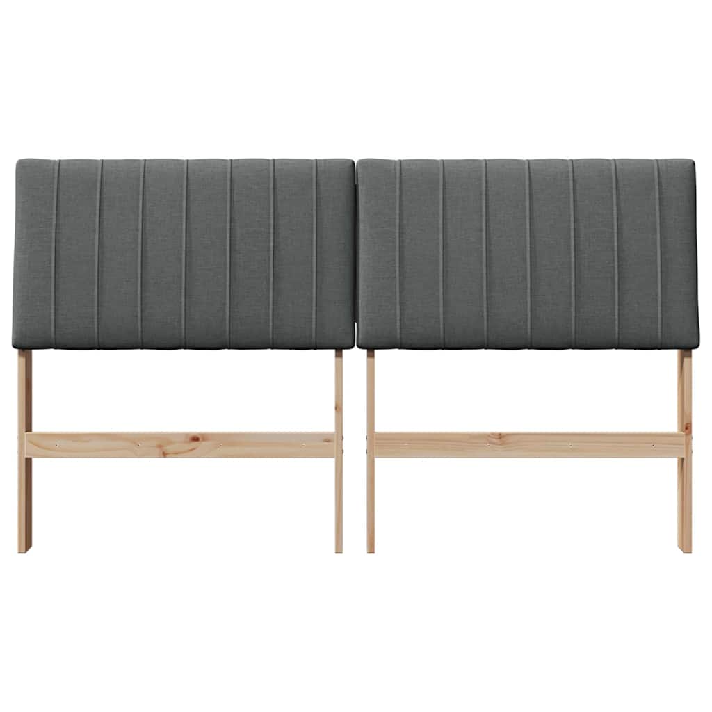 Cabeceira estofada cinza escuro 150 cm