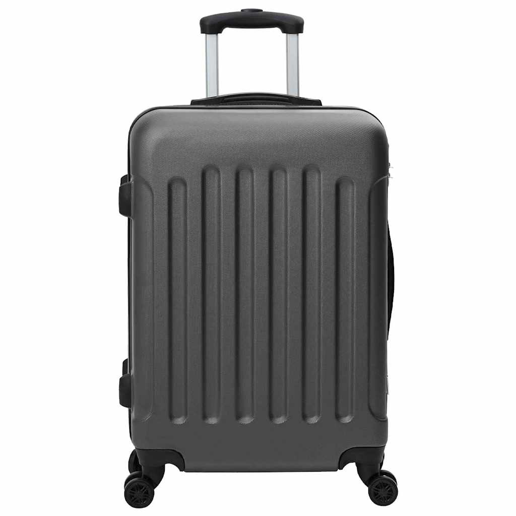 Mala 3 unid. cinza escuro 50 x 31 x 78 cm plástico ABS