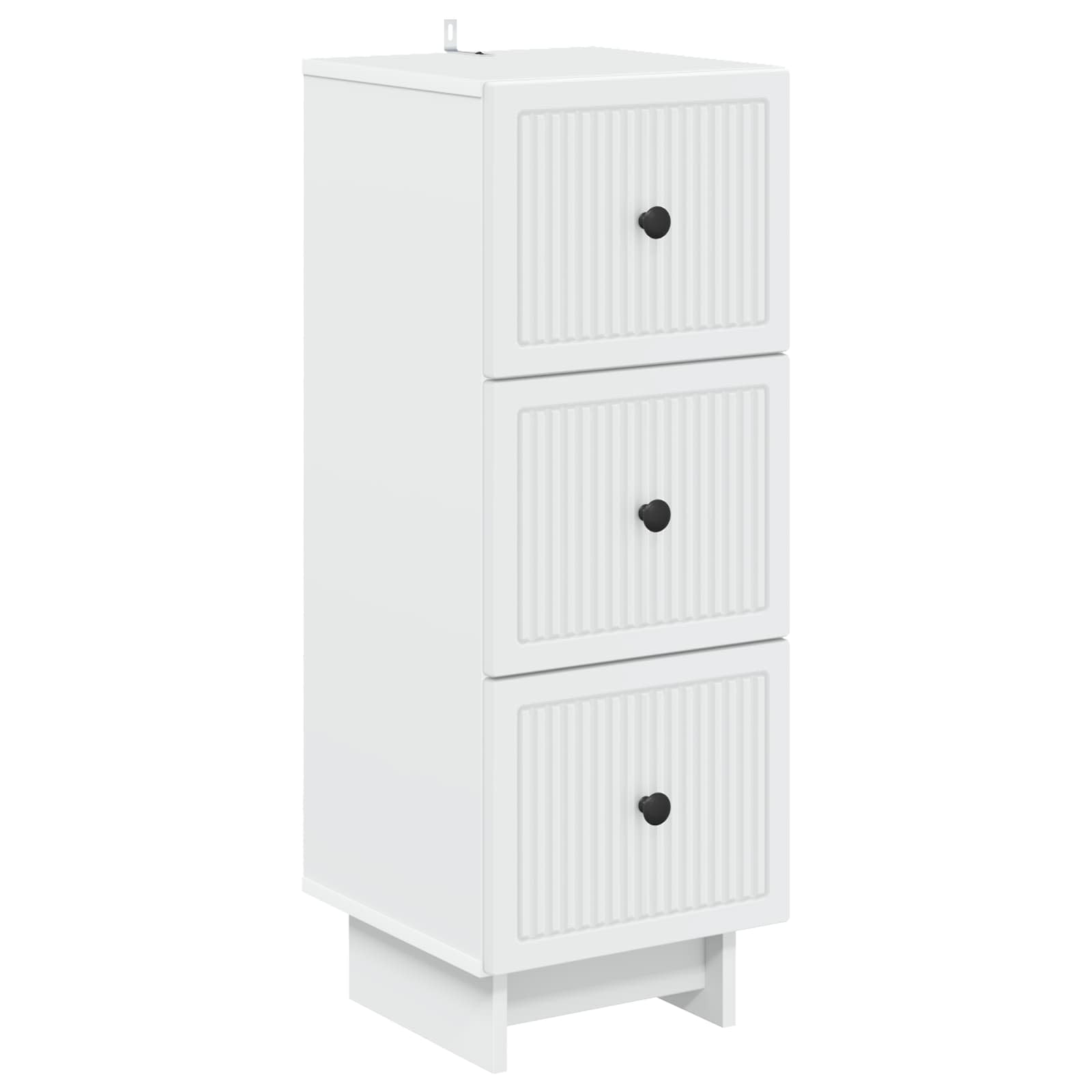 Gabinete de gavetas branco 33 x 34,5 x 90 cm