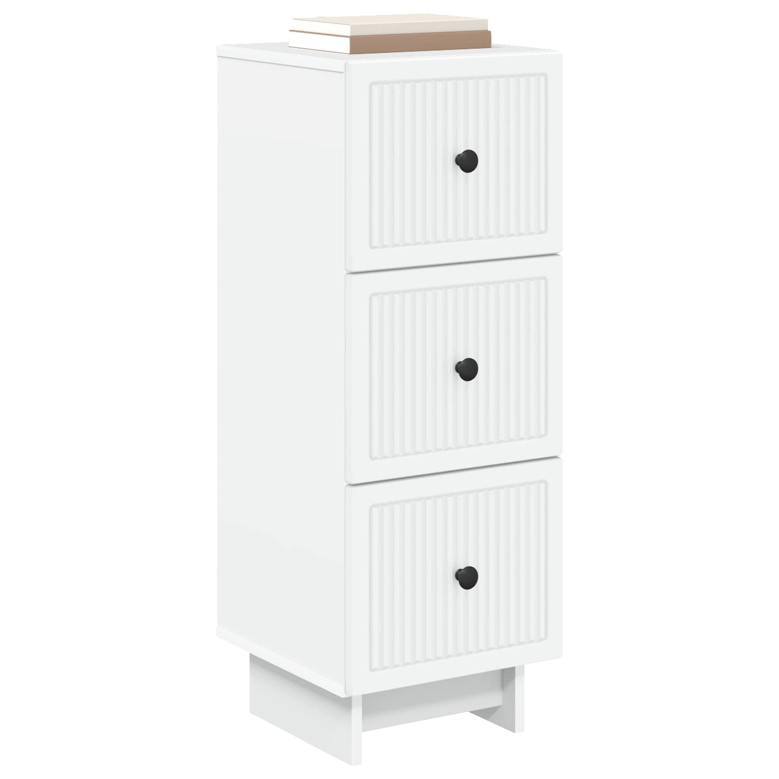 Gabinete de gavetas branco 33 x 34,5 x 90 cm