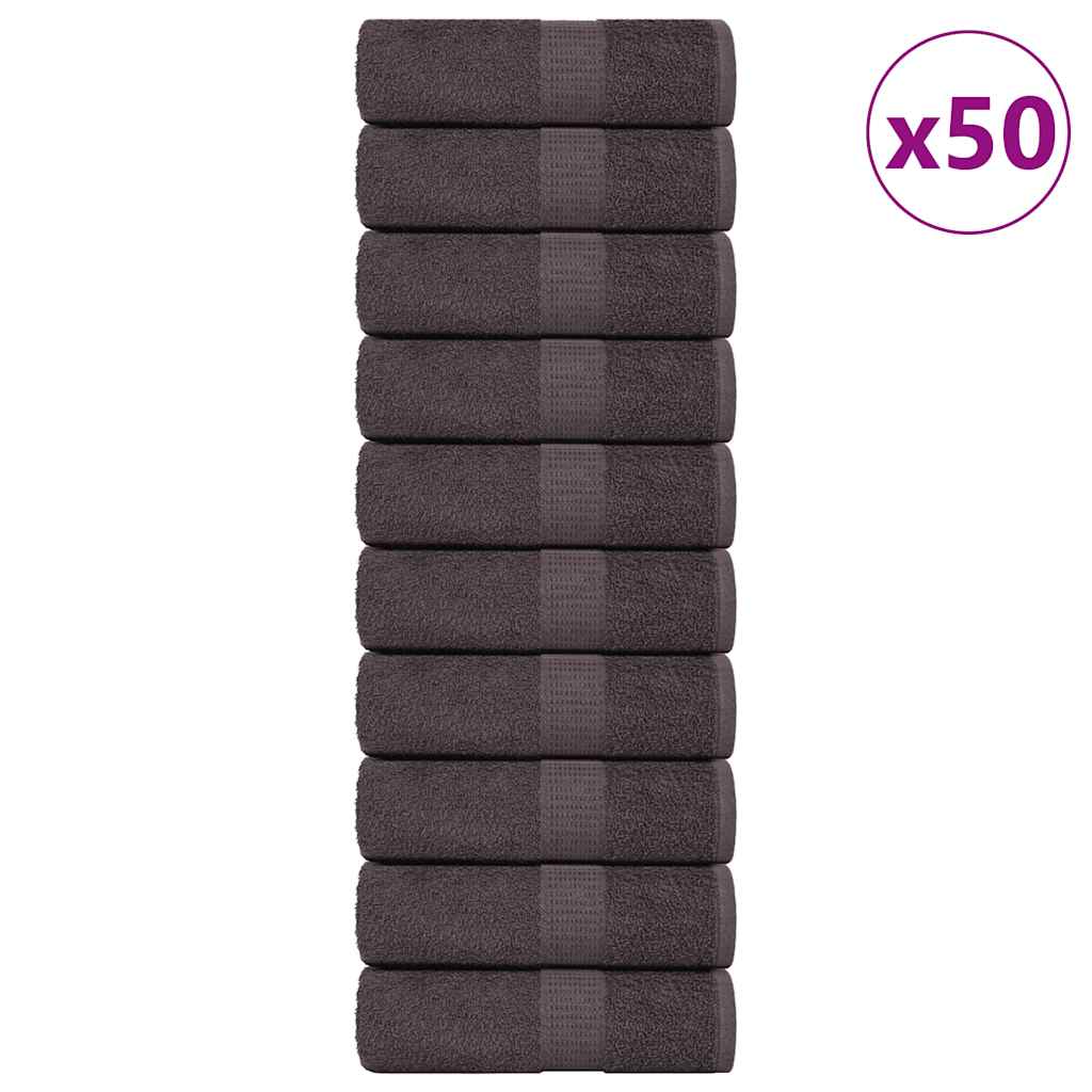 Toalhas de rosto frogn 50 unidades antracite 30x30 cm 360 g/m²
