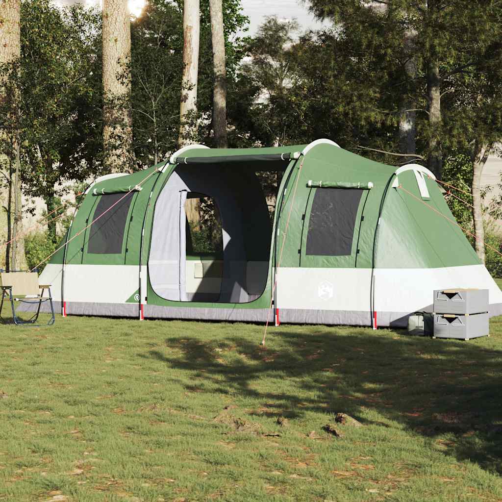 Tenda de campismo túnel para 4 pessoas impermeável verde