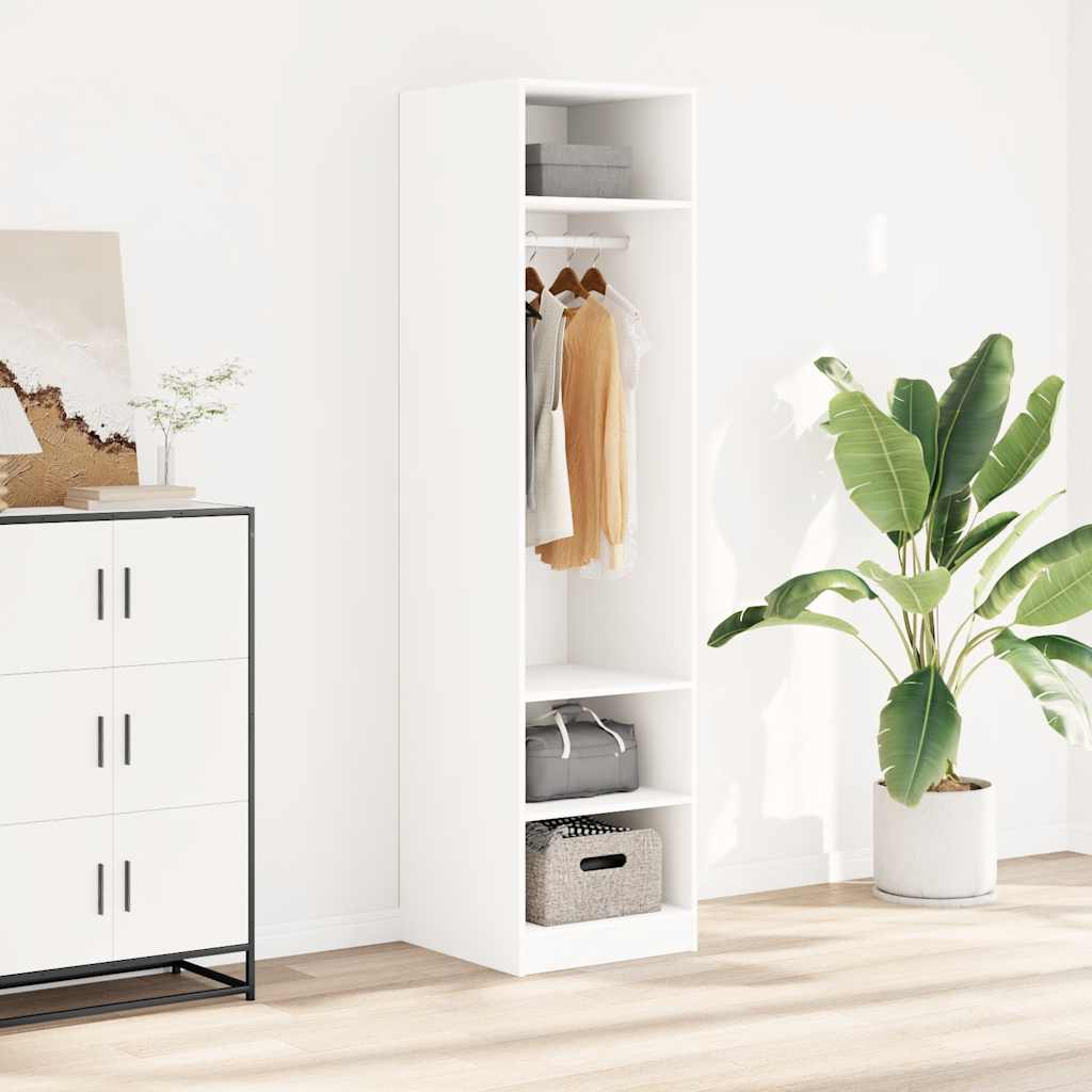 Roupeiro 50x50x200 cm contraplacado branco