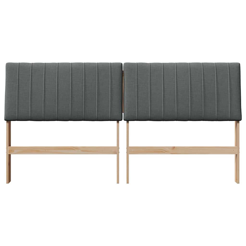 Cabeceira estofada cinza escuro 180 cm
