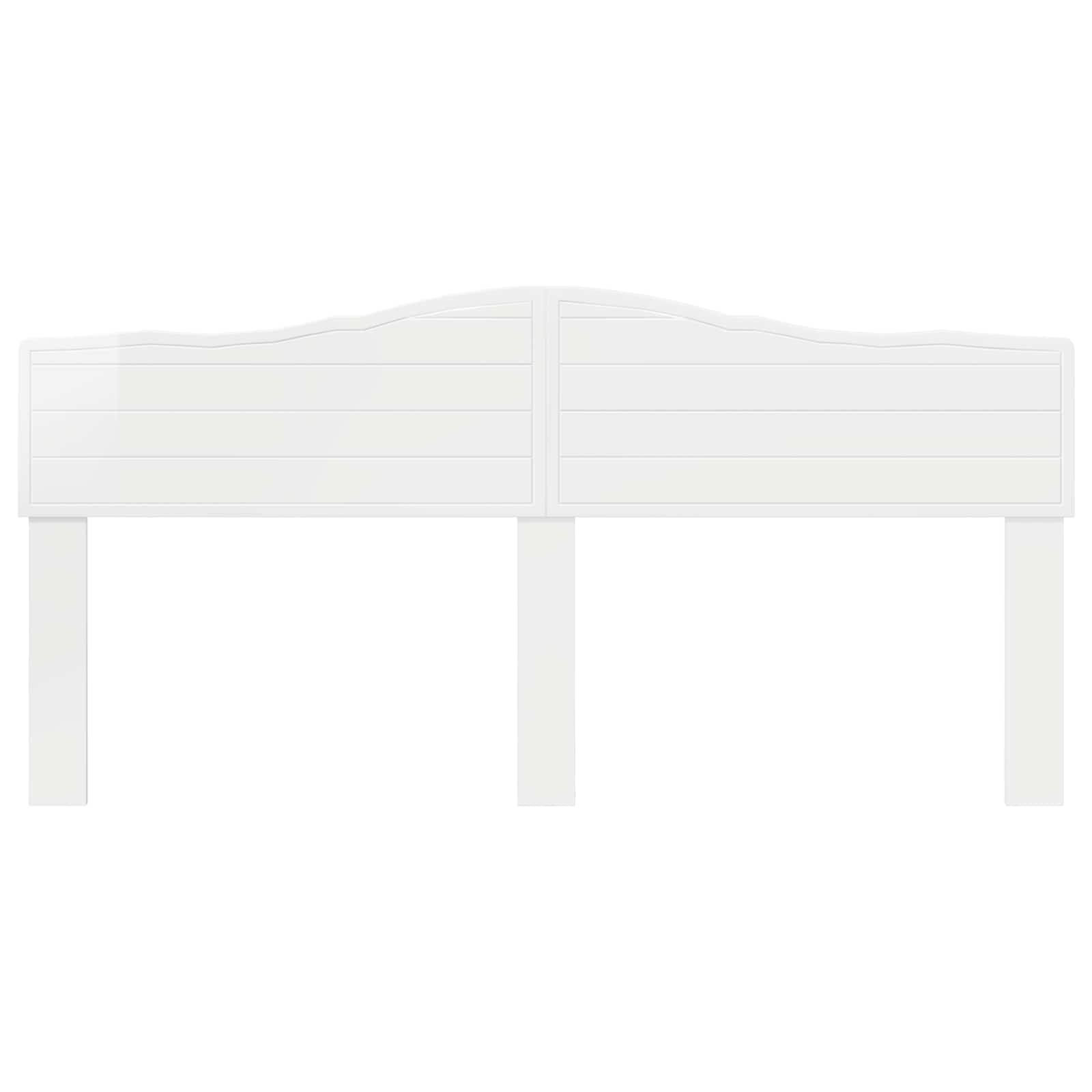 Cabeceira branco brilhante derivados de madeira