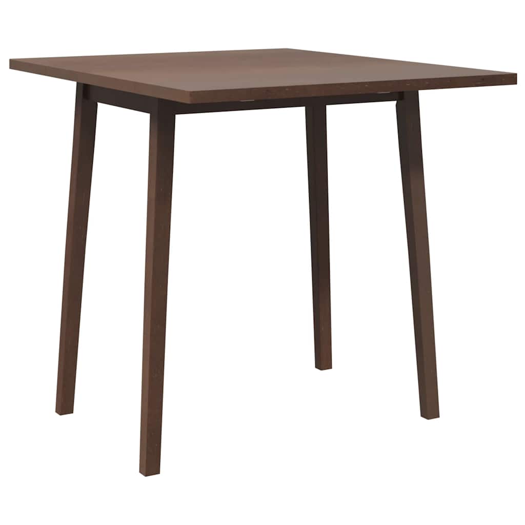 Mesa de jantar madeira seringueira maciça castanho