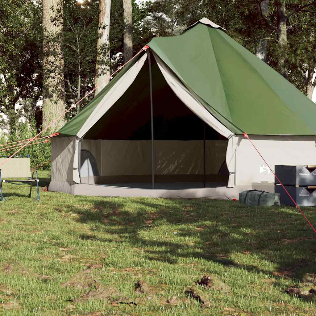 Tenda familiar tipi para 8 pessoas impermeável verde
