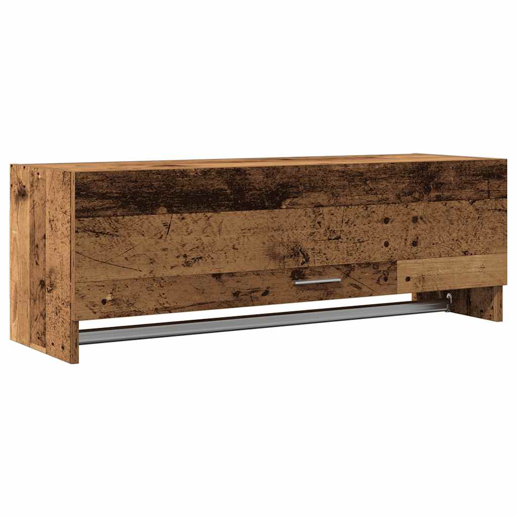 Armário madeira velha 100x32,5x35 cm madeira trabalhada