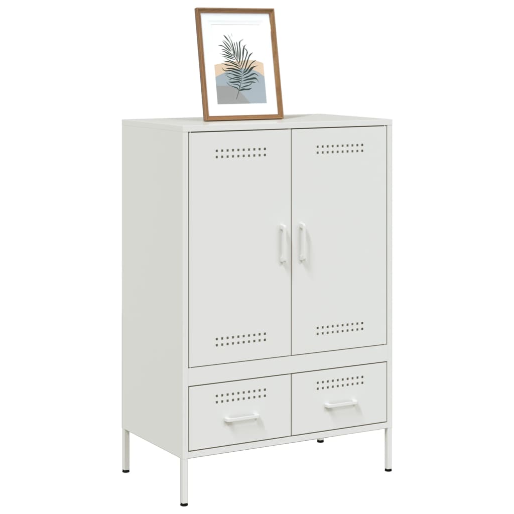 Móvel alto 68x39x101,5 cm aço branco