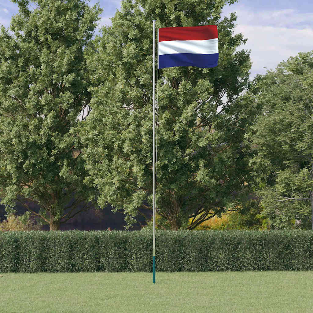 Bandeira dos países baixos e mastro 6,08 m alumínio