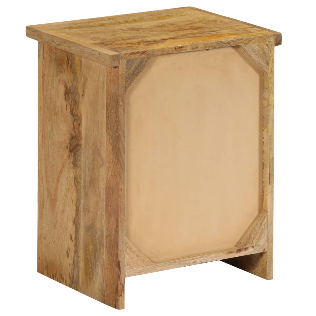 Mesa de cabeceira em madeira de mangueira maciça 40x30x50 cm