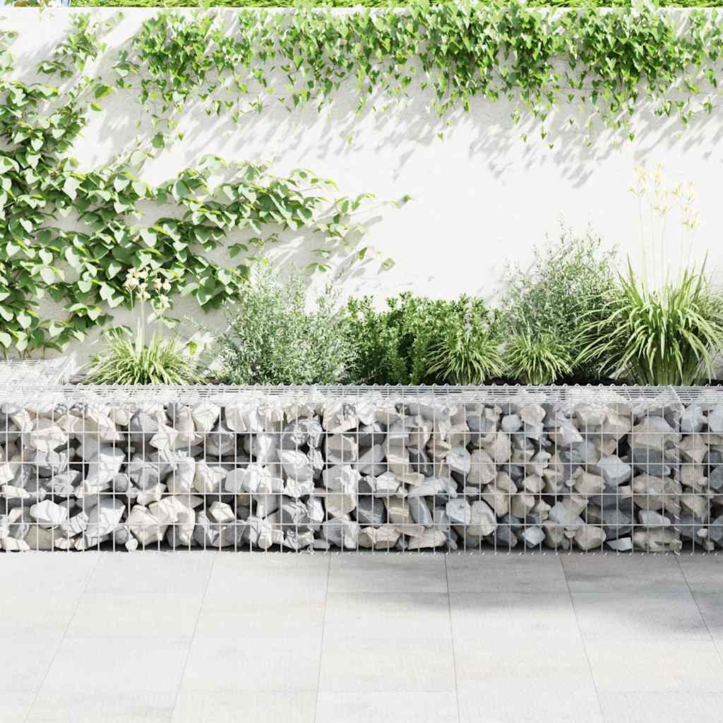 Muro gabião com tampas aço galvanizado 300x30x50 cm