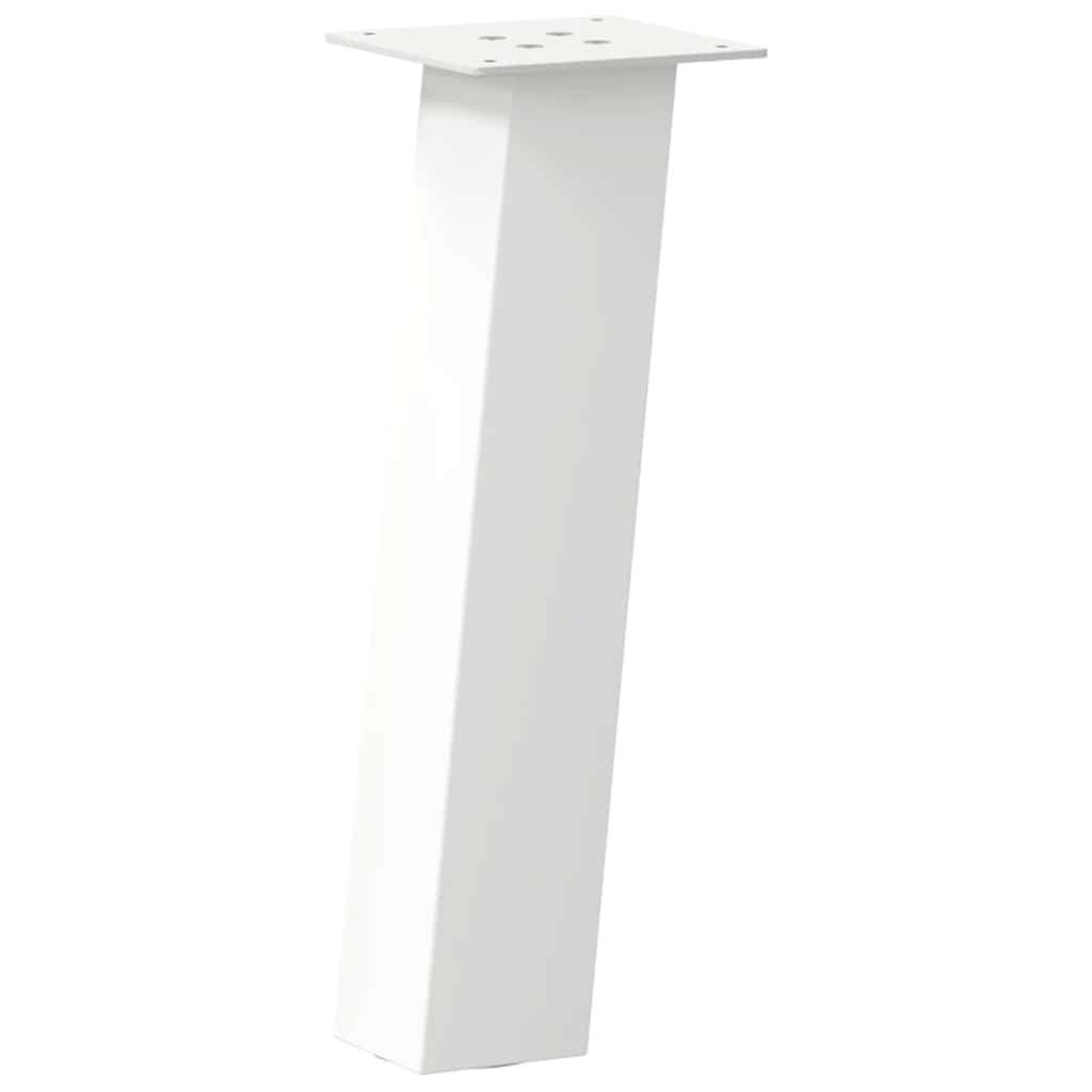 Pés para mesa de centro 4 peças, branco, 42 cm, aço