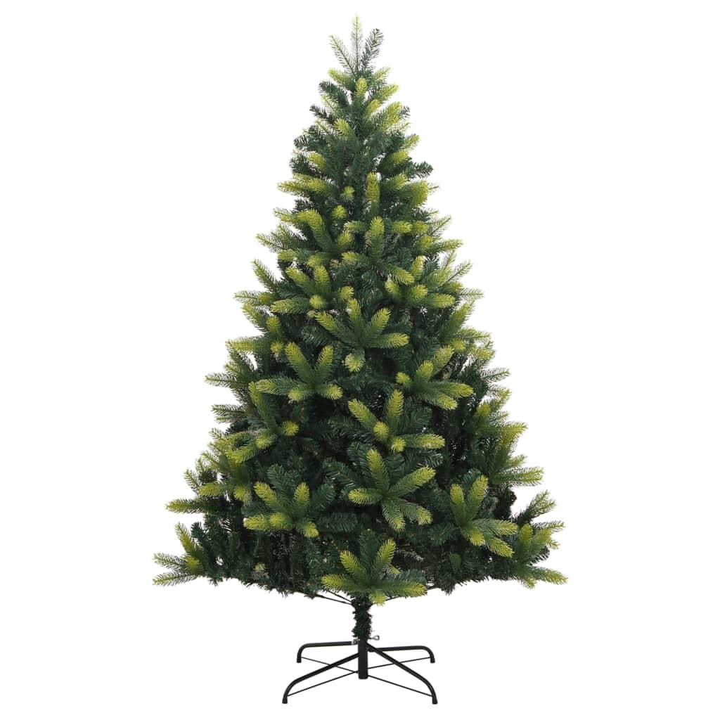 Árvore de natal artificial articulada com suporte 240 cm