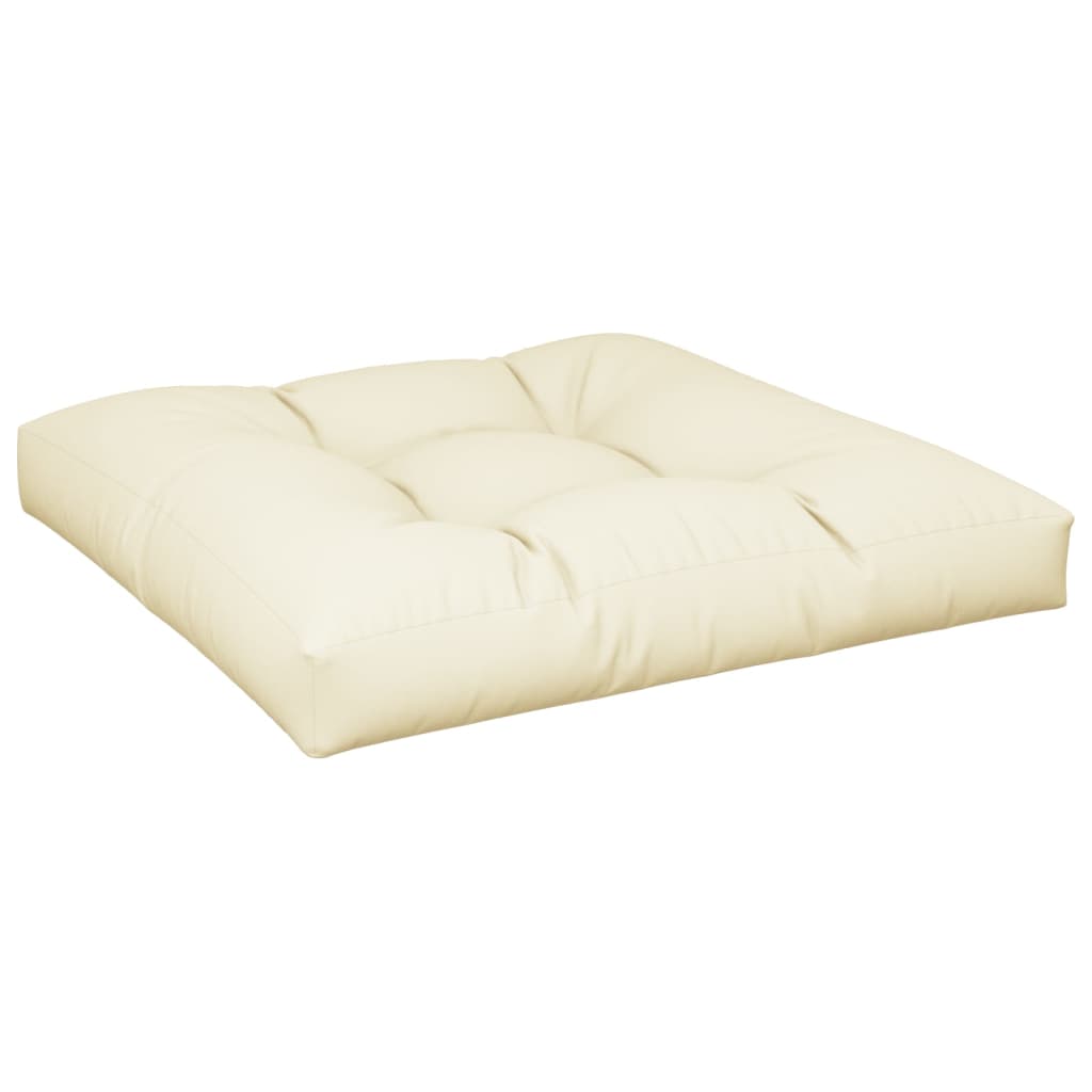 Almofadões de paletes 2 pcs tecido creme