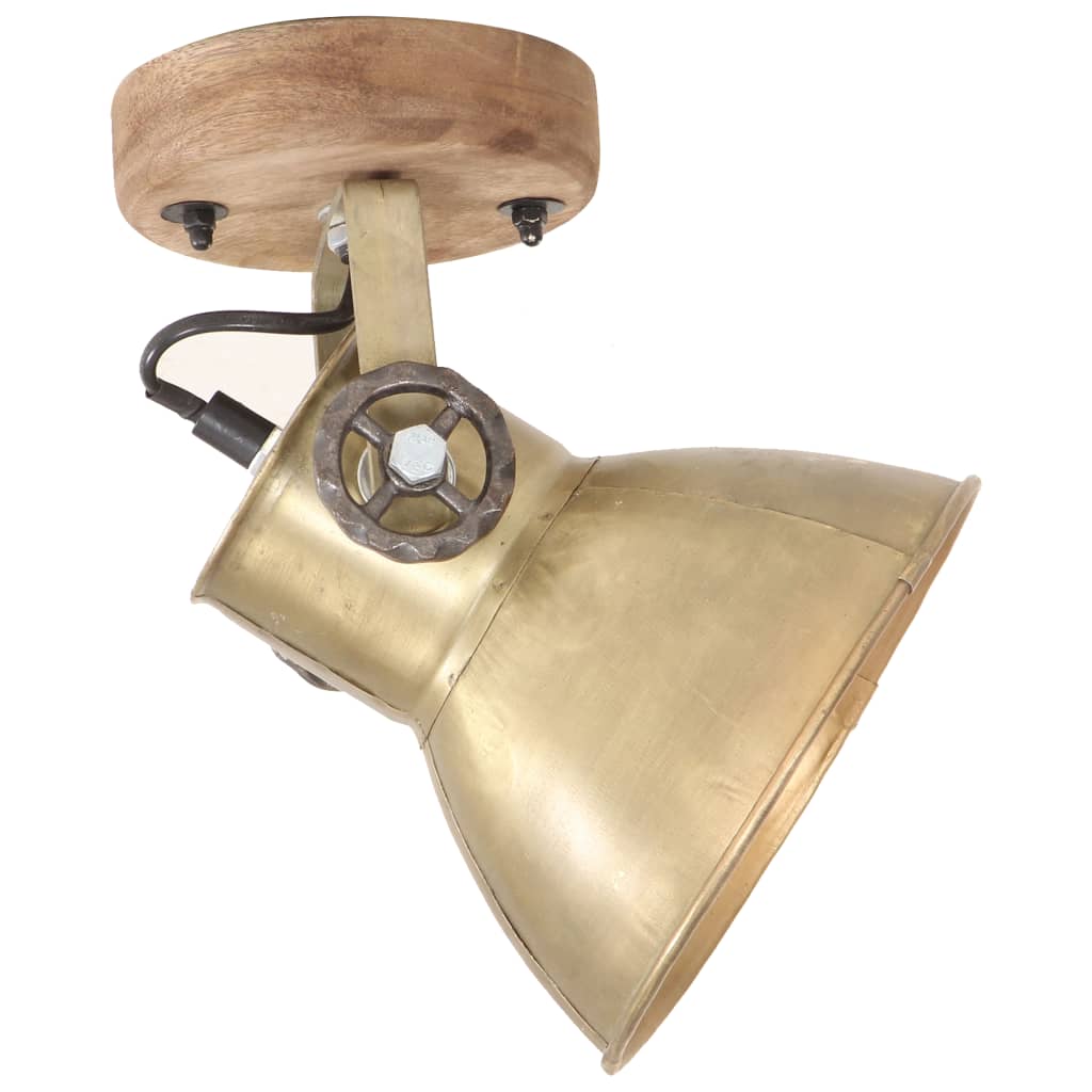 2 Pcs candeeiros parede/teto industriais 20x25 cm e27 bronze