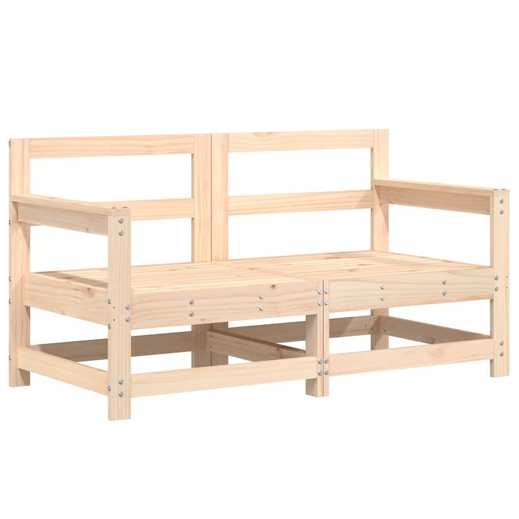6 Pcs conjunto lounge de jardim pinho maciço
