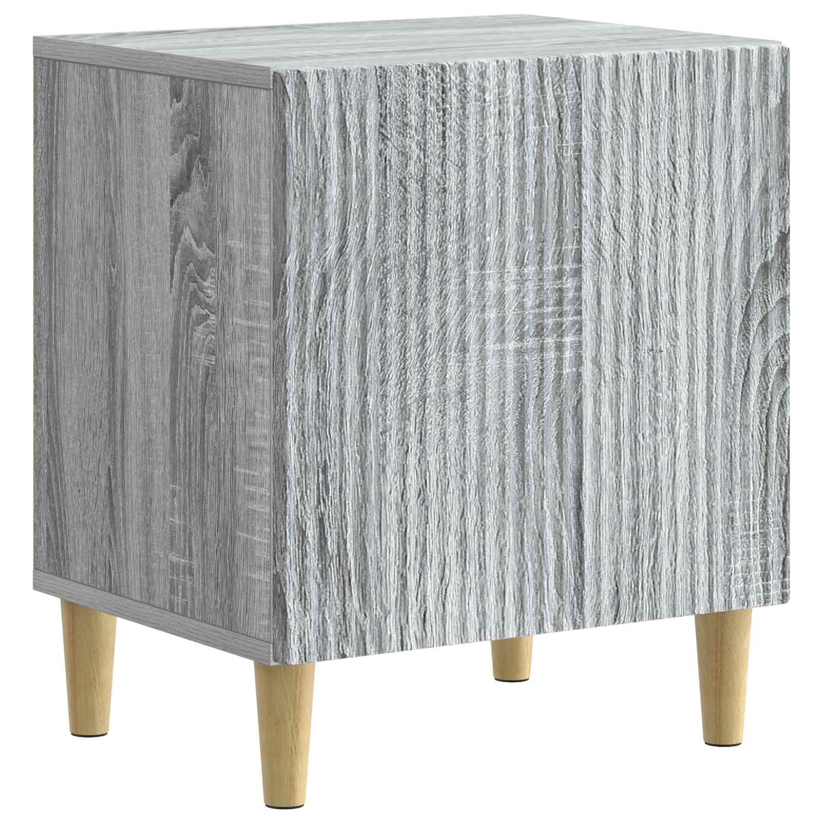 Armário de cabeceira sonoma cinzento 43 x 34,5 x 50 cm