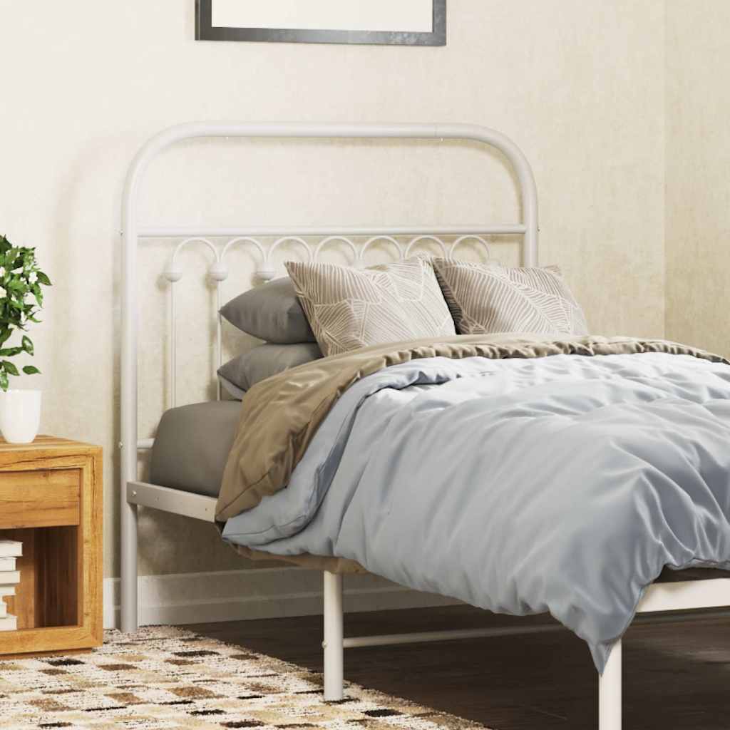 Cabeceira de substituição 90 cm metal branco
