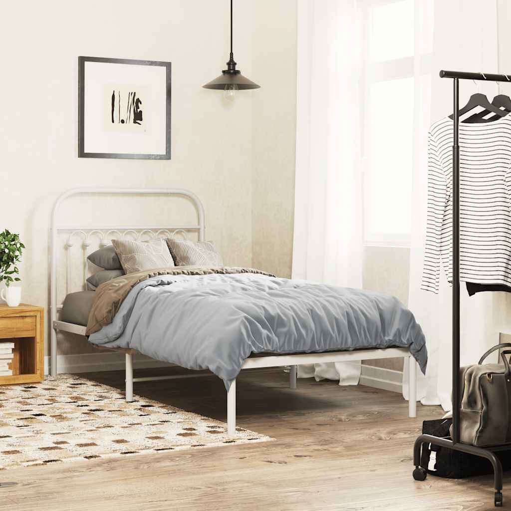 Cabeceira de substituição 90 cm metal branco