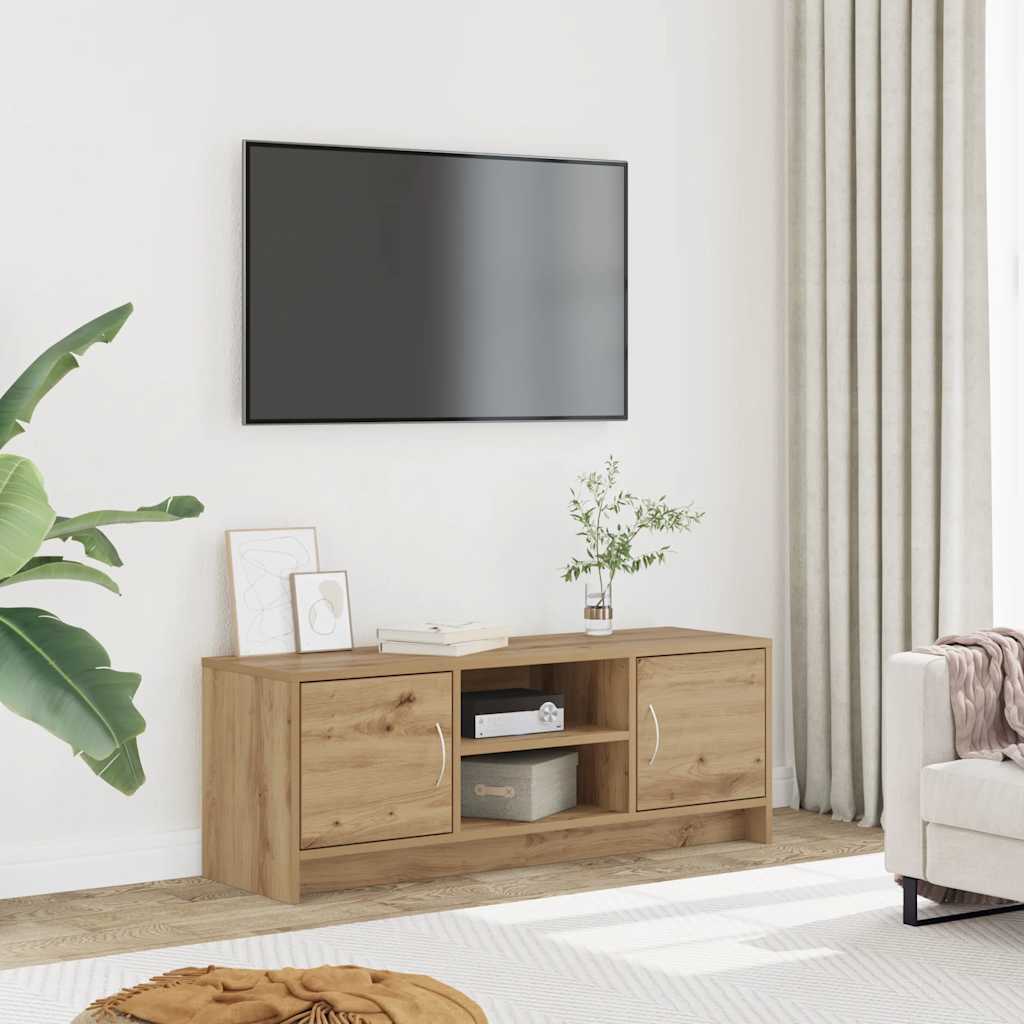 Móvel TV 102x30x37,5 cm derivados de madeira carvalho artisiano